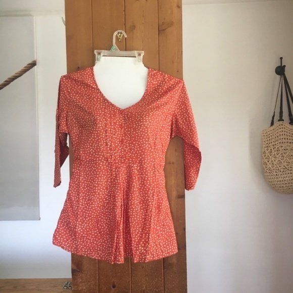 Tunique Imprimée à Manches Ballon 3/4 - Taille Small, Neuve Avec étiquettes